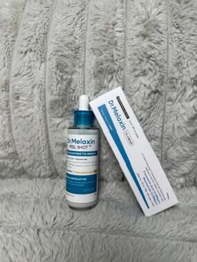 Dr Melaxin Peel Shot TX Duo Exfoliating Serum TX Cream Skincare Set NEW